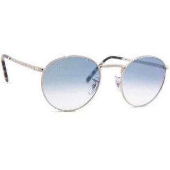 Ray-Ban New Round RB3637 003/3F 50 Men's Sunglasses Silver Size 50