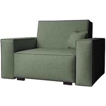 Sillón Columbus 195, Tapiz Neve 34, Madera, 123x85x98cm, con Función de Sofá y Almohadas