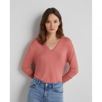 Easy Wear - Jersey de mujer con cuello polo, tejido suave, diseño clásico, manga larga, ajuste regular, ideal para uso diario y ocasiones informales