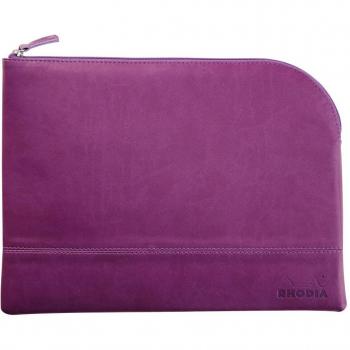 Rhodia 116740C - Bolsa con cremallera - Rhodiarama - Grande (L) Violeta