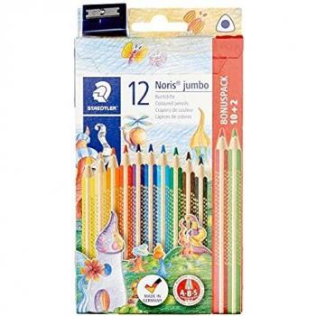 STAEDTLER Noris Club 128 NC12P1. Lápices de colores. Caja con 12 unidades y sacapuntas