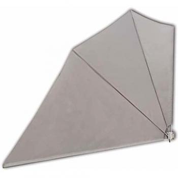 vidaXL Toldo Lateral de Balcón Plegable Lona para Sombra Privacidad Pantalla de Terraza Crema 160x240 cm