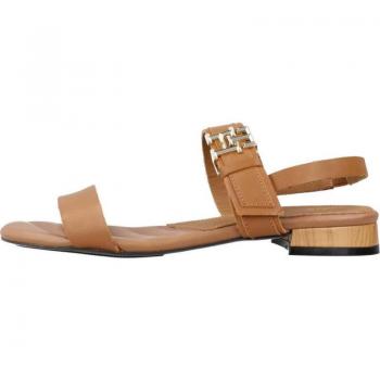 Sandalias de Mujer Tommy Hilfiger Modelo Hardware Flat Sandal Color Marrón GU9