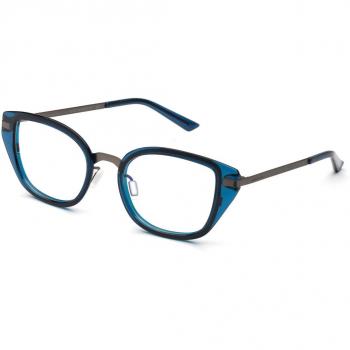 Italia Independent II 5358 021.078 Women’s Eyeglasses Blue Size 50 - Frame Only, Blue Light Block Available