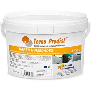 Mortero Impermeabilizante IMPER HUMEDADES 5 Kg - Revestimiento de Paredes y Tratamiento de Humedades para Muros y Sótanos - Fácil Aplicación