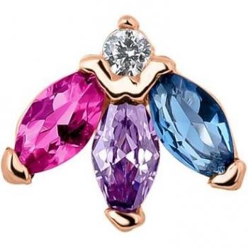Piercing Josephine by Ear Candy - Plata bañada en oro rosa