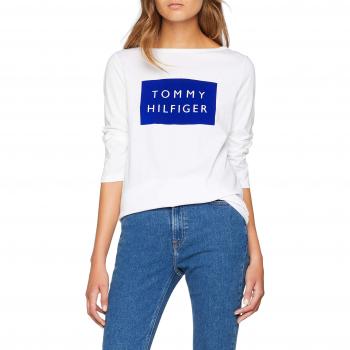 Tommy Hilfiger Letty Boat-nk 3/4 Slv, Camisa Manga Larga para Mujer,