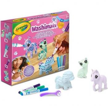 Set de 3 mascotas Washimals colores pastel Crayola 74-7511