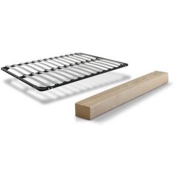 Somier Reforzado Remo 135 x 190 cm con 4 Patas Roscadas y Estructura Metálica Desmontable