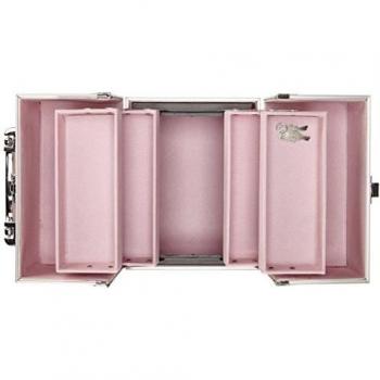 DynaSun BS35 22x17x18cm Rosado Maletín Maquillaje Cosmética Estética Joyas Multiuso Caja Maleta Belleza Cofre Joyas Cabello Estuche