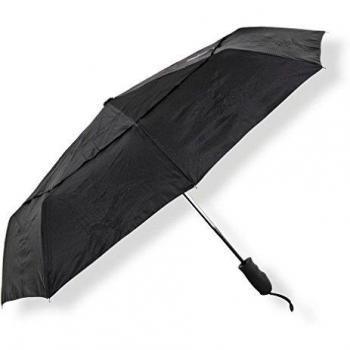 Lifeventure Trek Umbrella Windproof Ripstop Canopy Travel Umbrella With Rubberised Ergonomic Handle & Protective Sleeve – Portable Compact Foldable Lightweight Design And High Wind Resistance