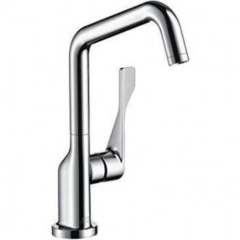 Hansgrohe Spültischarmatur Axor Citterio steel mit Schwenkauslauf 39850800