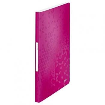 Portalistino Leitz WOW A4 40 Buste Fucsia Metalizado