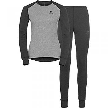 Odlo Women's Active Warm Eco Base Layer Set - Dark Grey