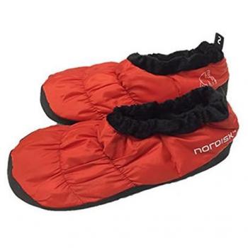Pantuflas Nordisk Mos Down Rojo - XS, tipo de producto: pantuflas, características: color rojo, tamaño XS, diseño acolchado con relleno de plumón