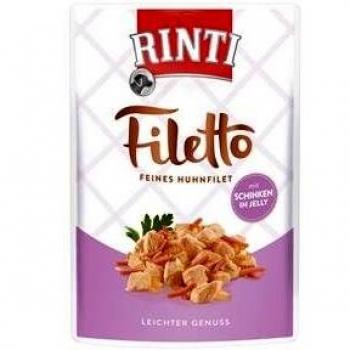RINTI Filetto Pouch en gelatina 48 x 100 g - Pollo con jamón