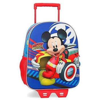 Mochila 33cm frontal 3D con carro World Mickey