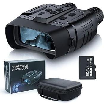 Binoculars Visión Nocturna, Prismáticos de Infrarrojos Digital con 2,31 LCD TFT para la Caza, Cámara con Visores para Tomar Fotos y Videos HD con Tarjeta de Memoria de 32G…