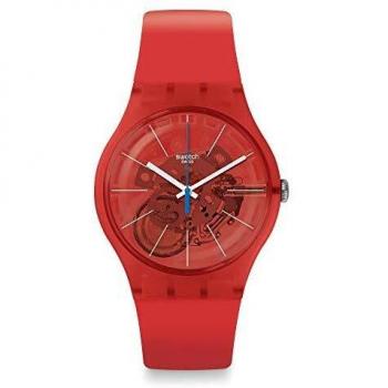 Reloj Swatch Originals New Gent 41mm - Silicona Naranja - Resistente al Agua 3 ATM - Cuarzo