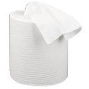 2WORK CFEED ROLL 2PLY 150M WHT PK6