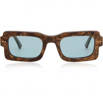 Marni Lake Vostok Radica CQ0 Men's Brown Acetate Sunglasses 51mm