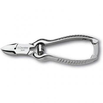 3 Claveles - Alicate Pedicuro, Acero De Carbono, 4,5 Cm, Gris