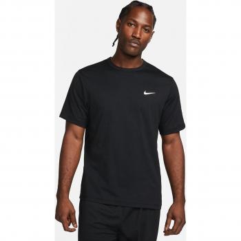 Camiseta de hombre Dri-FIT UV Hyverse Nike - Manga corta, versátil, protección UV, color negro, talla S