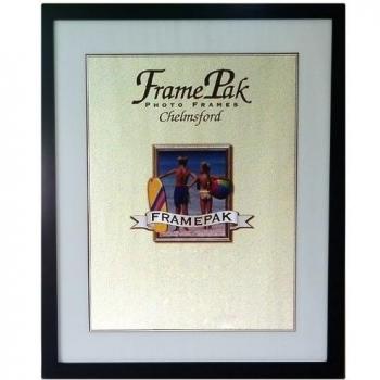 FRAMES BY POST H7 - Marco para Foto o lámina, Negro, 25 mm de Ancho, con paspartú Blanco, 36 x 24 Pulgadas, para lámina tamaño 30 x 20 Pulgadas, con Cristal de plástico