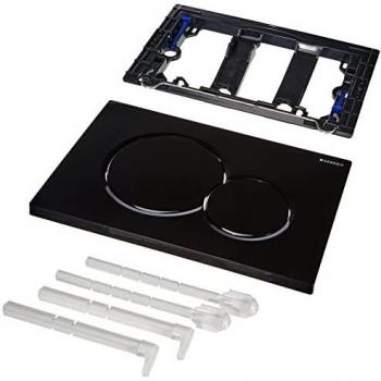 Geberit 115.770. DW. 5 Placa de accionamiento Sigma01, tirador de plástico, negro azabache RAL9005