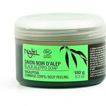 Najel - Black Aleppo Soap with Eucalyptus 180g - Cosmetics