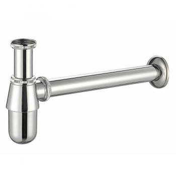 Sifón de Botella Cromado para Lavabo 1 1/4 con Roseta 9373