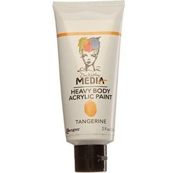 Dina Wakley Media pesante corpo 2Oz acrilico pitture-Tangerine