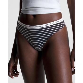 Pack de 3 tangas Tommy Hilfiger Recycled Essentials azul y blanco - XS
