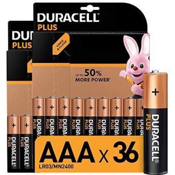 Duracell Pilas AAA, paquete de 36
