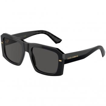 Dolce & Gabbana DG4430F Asian Fit 501/87 Black Men's Sunglasses 54mm