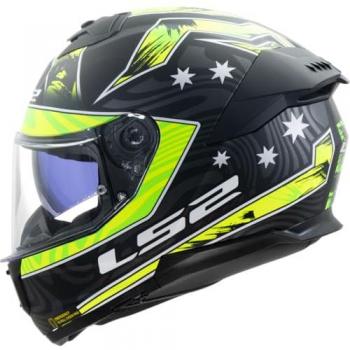 Casco Integral LS2 FF808 Stream II Galdam Negro-Amarillo 2XL