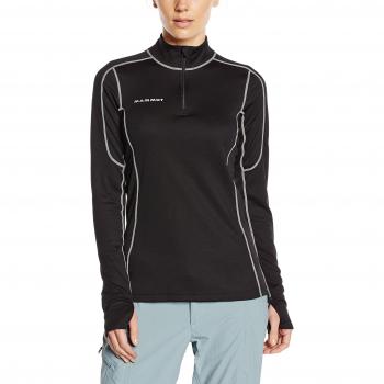 Go Warm Zip Longsleeve Women, Color:Black;Size:XL