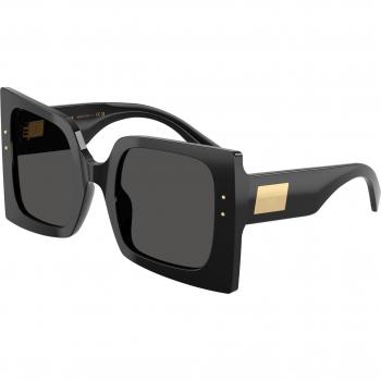 Dolce & Gabbana DG4490 Women's Sunglasses Black Grey Acetate Square 53mm