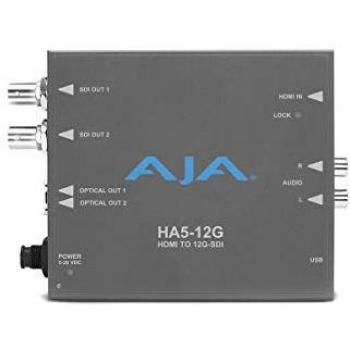 AJA HA5-12G Active HDMI 2.0 to 12G-SDI Video Converter 4096 x 2160