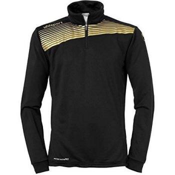 uhlsport Liga 2.0 Chándal con Cremallera 1/4, Hombre, Negro/Dorado, M