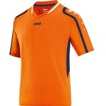 Jako Camiseta De Voleibol bloque, hombre, Volleyball Trikot Block, Orange/Marine/Weiß, large