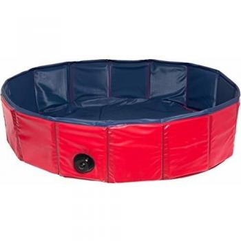 Piscina Splash para Perros Flamingo Azul/Rojo 160x30cm