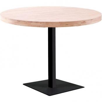 Mesa Redonda Moss Ø110 cm Roble Nordish/Negro 74 cm altura, envío gratuito con servicio de subida a domicilio incluido