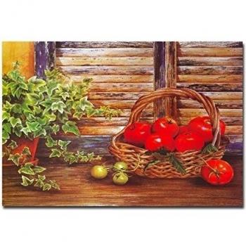 lotuslife arte lienzo impreso pinturas Tomate todavía vida pintura al óleo obras de arte para decoración de la sala de estar, Unframed