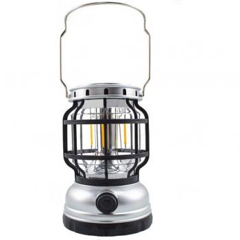 Linterna Camping ZJ-199OT con Luz de Emergencia Portátil Recargable Solar y USB