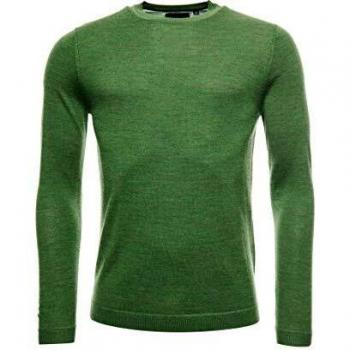 Superdry Hombre Jersey en Lana Merino con Cuello Redondo Edit Jaspeado Caqui Bosque XXL