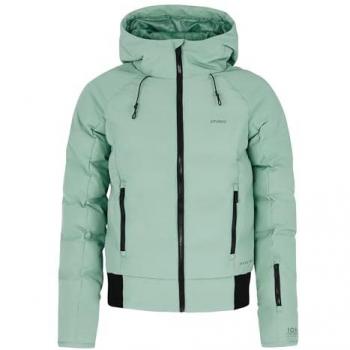 Chaqueta con capucha Protest PRTAlysumi verde claro negro mujer - XL