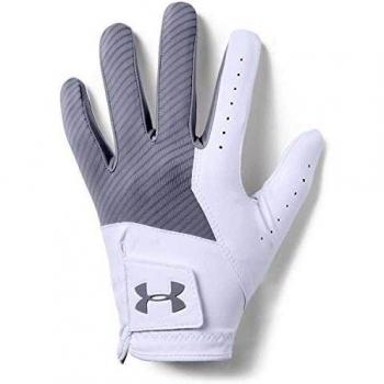 Guante de Golf Under Armour Medal para Mano Derecha, Color Blanco/Grey, Talla XXL
