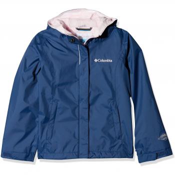 Columbia Arcadia Jacket Chaqueta Impermeable, Aislamiento térmico sintético Hi-Loft, Niña, Azul Oscuro