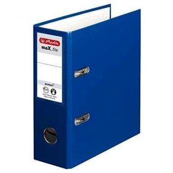 Carpeta Herlitz maX.file Protect A5 vertical 8cm color azul